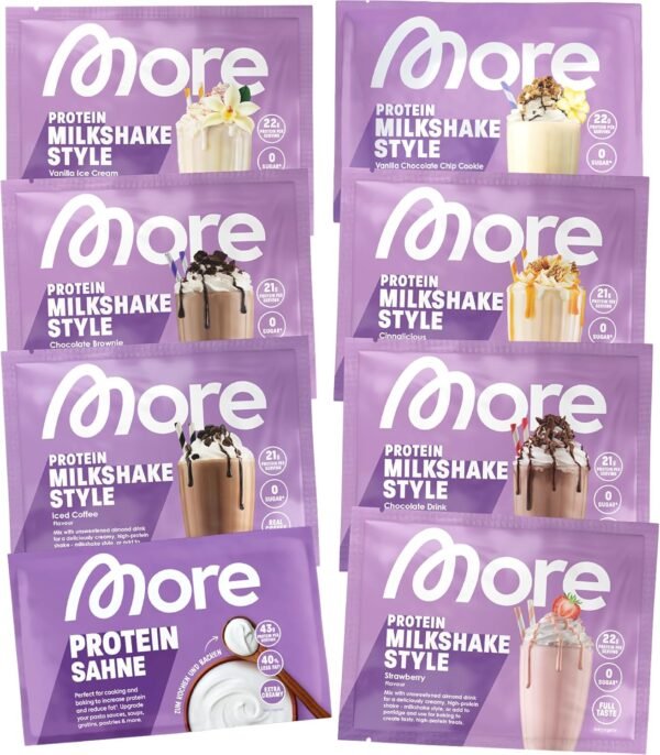 XXL Protein Box - MORE Nutrition - (Zerup, Clear Whey, Protein Iced Coffee, Protein Milkshake, Protein Sahne, Protein Grießpudding, Protein Pudding, Shaker) – Bild 6